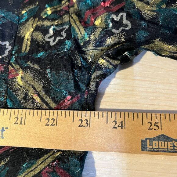 Mens Cosi VTG Casual Button SS Shirt L Colorful Retro Geometric Grunge - Picture 6 of 8